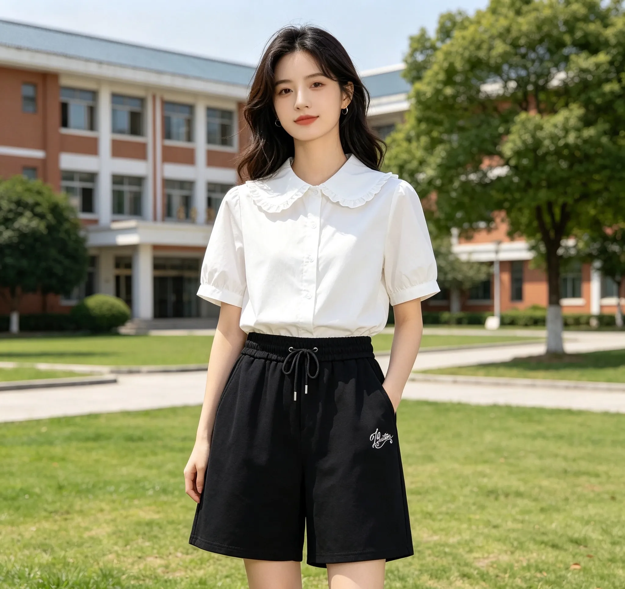 Louis Vuitton/Louis Vuitton signature embroidered letter shorts